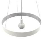 Suspension Halo Argenté - Blanc - Diamètre : 60 cm