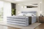 Boxspringbett CELESTIA-Z KING Grau - Breite: 120 cm