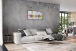 Peinture acrylique Hambourg, ma perle Gris - Bois massif - Textile - En partie en bois massif - 120 x 60 x 4 cm