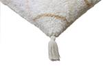 Coussin en coton lavable, ZAGORA Beige - Fibres naturelles - 25 x 35 x 35 cm