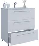 Table de toilette BadinosSet de 2 Blanc - Largeur : 60 cm