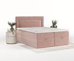 Boxspringbett Palmera Pink - Breite: 140 cm