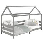 Lit cabane FINA 90x200 cm Gris