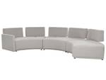 Ecksofa BOLEN Schwarz - Grau - Naturfaser - 413 x 80 x 116 cm