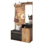 Garderoben-Set NaturEve Beige - Holzwerkstoff - Glas - Metall - 39 x 190 x 104 cm