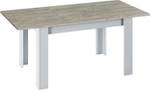 Ausziehbarer Tisch Midland Braun - Weiß - Höhe: 78 cm