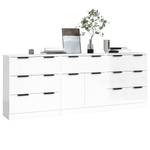 Sideboard (3-teilig) 3015626 Hochglanz Weiß