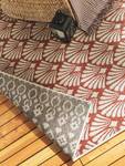 Wendeteppich Terrazzo Beige - Rot - Textil - 200 x 1 x 285 cm