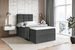 Boxspringbett  MARCE Grau - H3