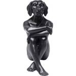 Deko Figur Gangster Dog Schwarz - Kunststoff - Stein - 26 x 33 x 17 cm