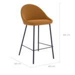 Tabouret de bar Misty (Lot de 2) Marron chevreuil