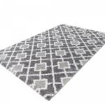 Tapis shaggy DIROP 80x150 gris Gris - Matière plastique - 80 x 1 x 150 cm