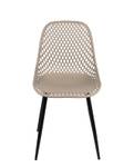 Lot de 2 chaises design SELI Beige - Gris