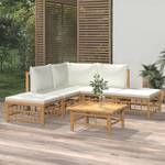 Garten-Lounge-Set 3028492-10 (6-teilig) Braun - Cremeweiß - Weiß