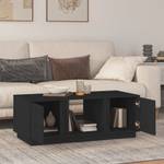 Couchtisch D862 Schwarz - Massivholz - 50 x 40 x 110 cm