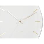 Horloge murale Globe D40cm Fer - Blanc