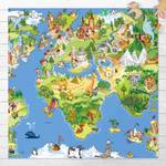 Great And Funny Worldmap 60 x 60 cm