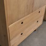 Schrank OSLO Beige - Massivholz - 60 x 195 x 100 cm