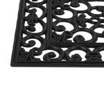 Paillasson caoutchouc avec ornements Noir - Matière plastique - 75 x 1 x 45 cm