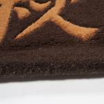 Tapis salon PECKING Marron - Fourrure véritable - 120 x 18 x 180 cm