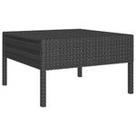 Garten-Sofagarnitur (13-teilig) 3094528 Schwarz - Metall - Polyrattan - 60 x 35 x 60 cm