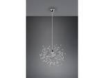 LED Pendelleuchte dimmbar Chrom 52cm Silber