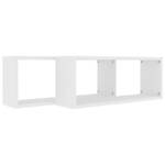 Étagère murale (lot de 2) 3016486-1 Blanc - 15 x 23 x 60 cm - Nombre de pièces dans le lot : 2