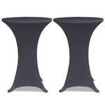 Housse de table (lot de 4) 299448-2 Anthracite - 70 x 70 cm