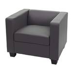 fauteuil lounge Lille Gris - Cuir synthétique - 86 x 70 x 75 cm