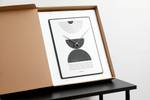 Horloge murale design THE HOURGLASS. Blanc - Bois manufacturé - 35 x 60 x 1 cm