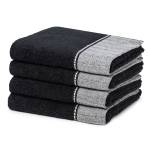 Brooklyn set serviettes set de 4 Noir