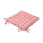 Samt-Stuhlkissen aus Baumwollsamt Pink