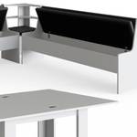 Sitzecke Roman 210x210cm Hocker Tisch Grau - Weiß - Holzwerkstoff - 166 x 80 x 60 cm