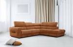 Ecksofa Calvera 5-Sitzer Dunkelorange