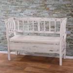 Sitzbank T207 Staufach Shabby-Look Cremeweiß