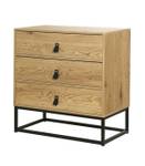 Commode Jill Marron - Bois manufacturé - 39 x 80 x 80 cm