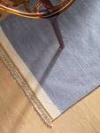 Tapis de couloir en laine Karla Bleu - 70 x 200 cm