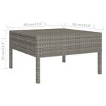 Garten-Lounge-Set (10-teilig) 3009677-7 Anthrazit - Grau