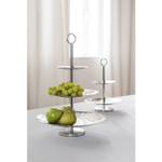 Etagere TOBAGO Silber - Metall - 33 x 49 x 33 cm