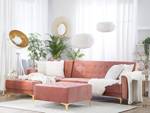 Modulsofa ABERDEEN 2-tlg Gold - Pink - Breite: 267 cm