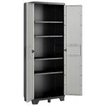 Armoire haute 3000845 Gris - Matière plastique - 68 x 182 x 39 cm