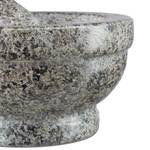 Granit Mörser mit Stößel 17 cm Grau - Stein - 17 x 14 x 19 cm