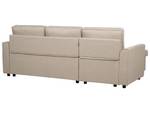 Ecksofa NESNA Beige - Armlehne davorstehend links - Ecke davorstehend rechts - Schlaffunktion davorstehend rechts