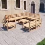 Salon de jardin (lot de 10) 3009830-1 Marron - Bois