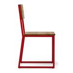 Lot de 2 chaises Oxford 40x40x86cm RJ-EV Rouge - Bois massif - Bois/Imitation - 40 x 86 x 40 cm