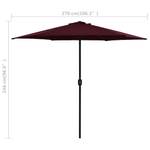 Parasol 3001273 Marron - Métal - Textile - 270 x 246 x 270 cm