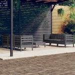 7-tlg. Garten-Lounge-Set mit Anthrazit Grau