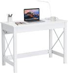 Moderner Computertisch Weiß - Holzwerkstoff - 50 x 76 x 105 cm