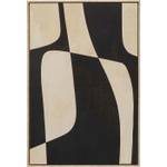 Tableau déco Classic Shape Blacky Noir - Pierre - Textile - 63 x 93 x 4 cm