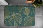 Badteppich Monstera-Blätter Grün - Textil - 75 x 45 x 75 cm